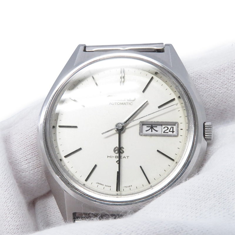 セイコー グランドセイコー ハイビート メダリオンデイデイト 5646-7010 SEIKO 腕時計 シルバー文字盤