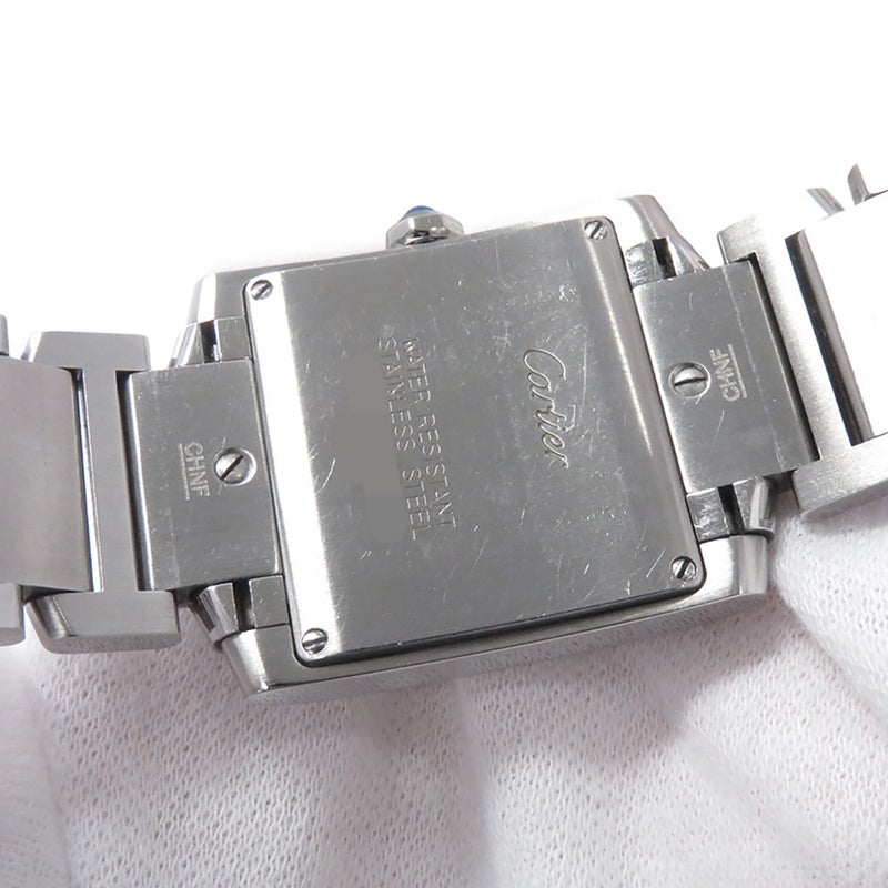 カルティエ タンク フランセーズ MM W51011Q3 Cartier 腕時計 白文字盤 クォーツ
