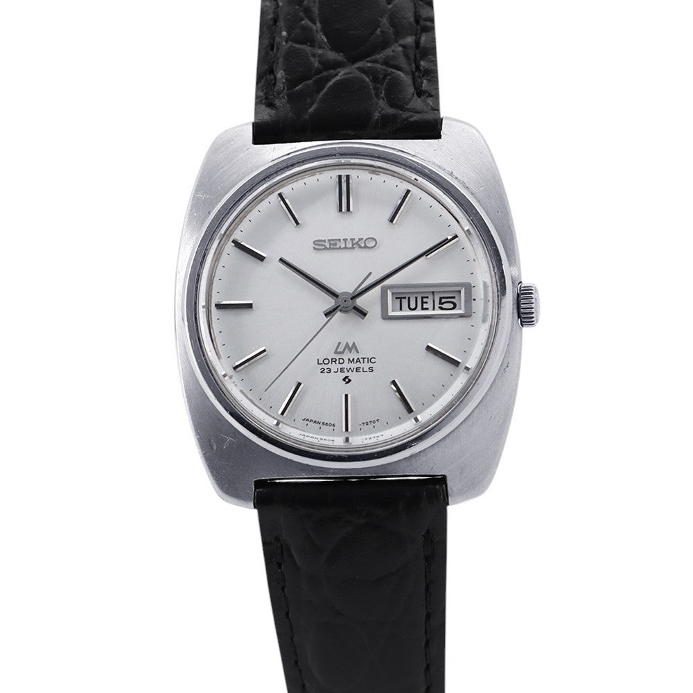 セイコー ロードマチック 5606-7130 SEIKO 腕時計 シルバー文字盤