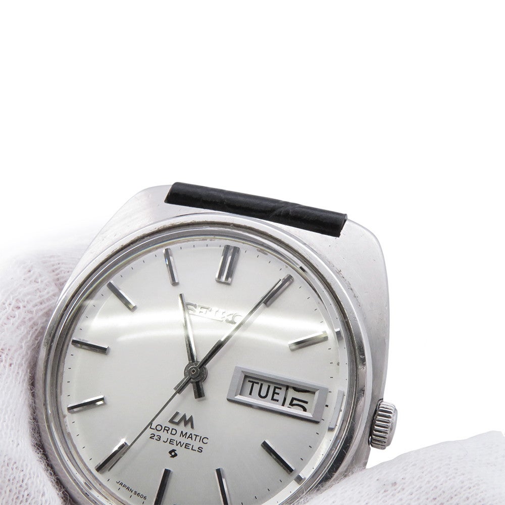 セイコー ロードマチック 5606-7130 SEIKO 腕時計 シルバー文字盤