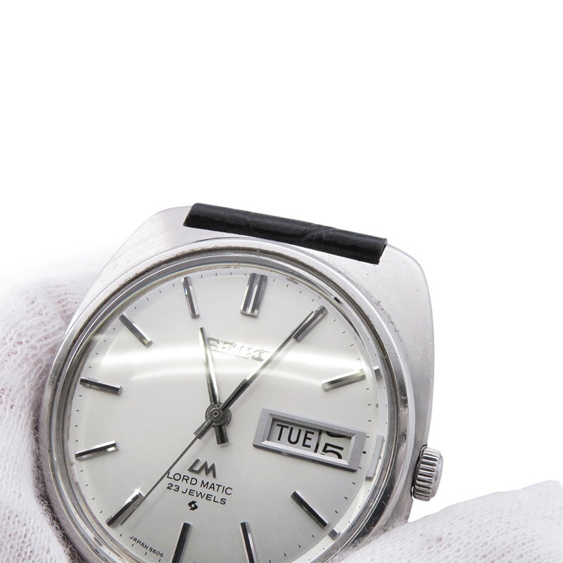 セイコー ロードマチック 5606-7130 SEIKO 腕時計 シルバー文字盤