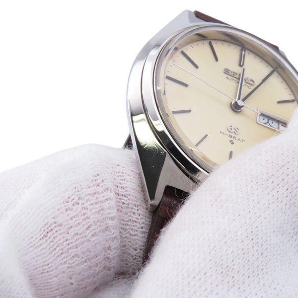 セイコー グランドセイコー ハイビート デイデイト 5646-7010 SEIKO 腕時計 ベージュ文字盤