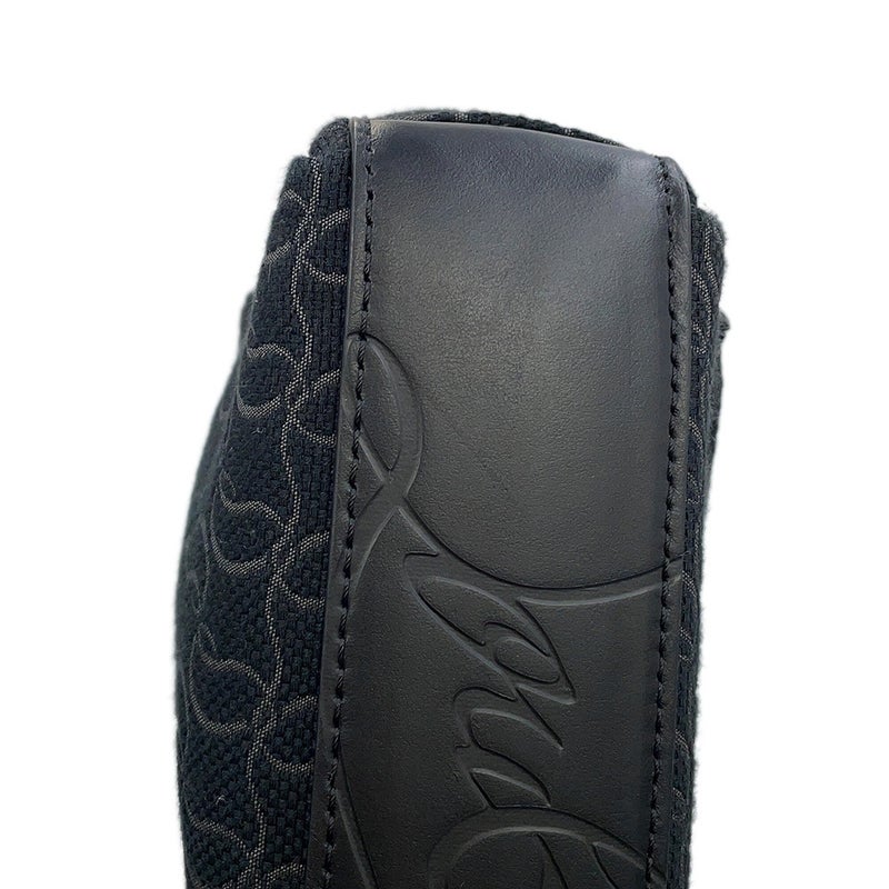クリスチャン・ルブタン ショルダーバッグ ジップ N フラップ キャンバス 1245217 Christian Louboutin 黒