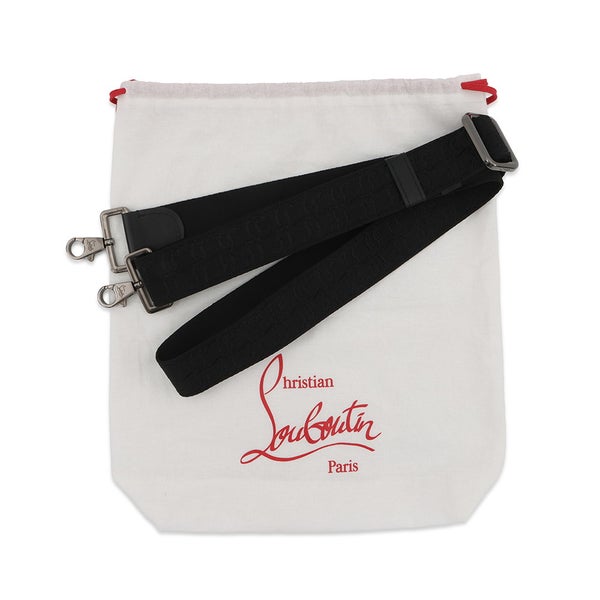 クリスチャン・ルブタン ショルダーバッグ ジップ N フラップ キャンバス 1245217 Christian Louboutin 黒