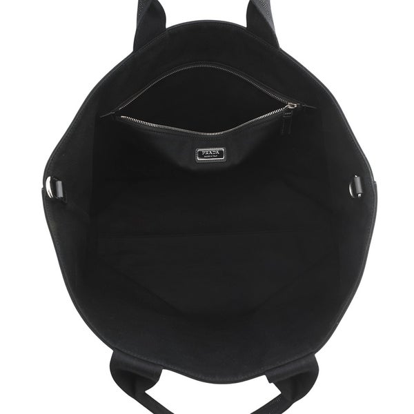 プラダ トートバッグ ドリル DRILL ロゴ キャンバス 1BG395 PRADA 2wayショルダーバッグ 黒