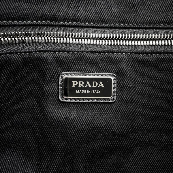 プラダ トートバッグ ドリル DRILL ロゴ キャンバス 1BG395 PRADA 2wayショルダーバッグ 黒