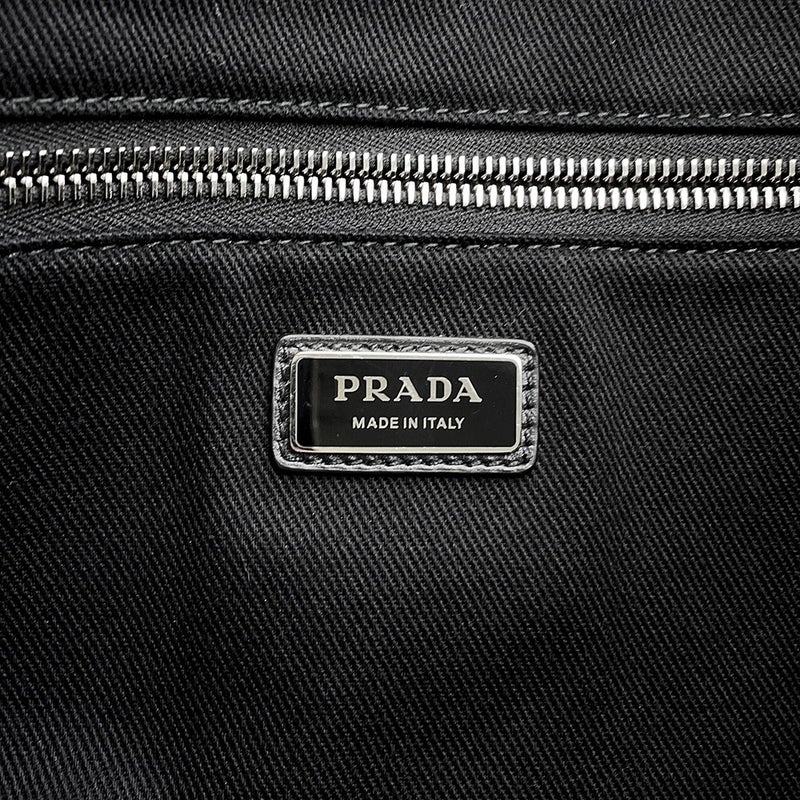 プラダ トートバッグ ドリル DRILL ロゴ キャンバス 1BG395 PRADA 2wayショルダーバッグ 黒