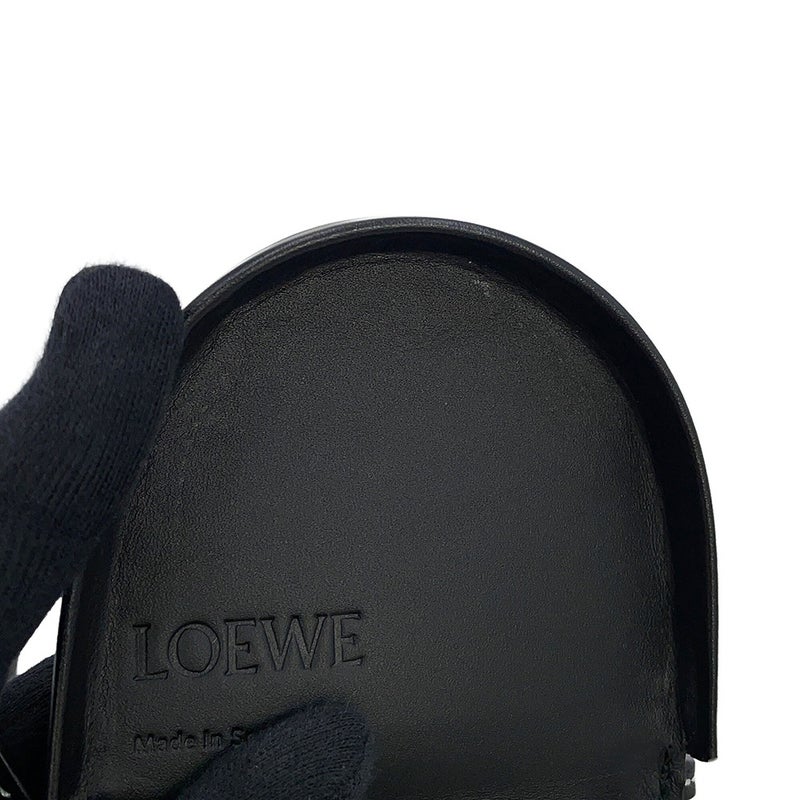 ロエベ ショルダーコインケース ヒールポーチ ミニ カーフレザー 109.54.T15 LOEWE 小銭入れ 黒
