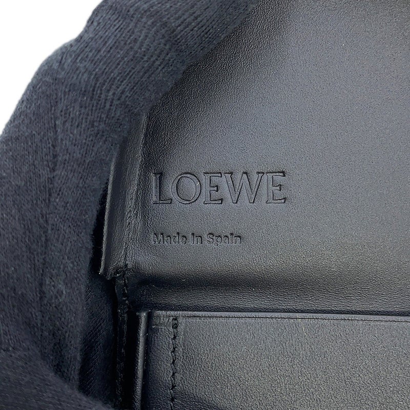 ロエベ ショルダーコインケース ヒールポーチ ミニ カーフレザー 109.54.T15 LOEWE 小銭入れ 黒