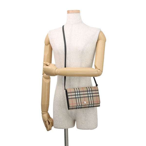 バーバリー ショルダーウォレット ハンナ ヴィンテージチェック PVC 80151351 BURBERRY 財布