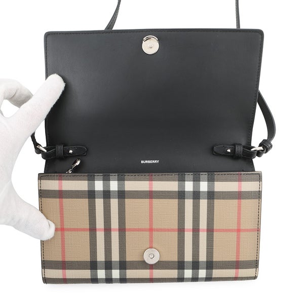 バーバリー ショルダーウォレット ハンナ ヴィンテージチェック PVC 80151351 BURBERRY 財布