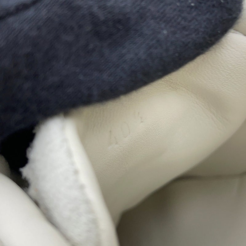 エルメス スニーカー バウンシング ナイロン スエード メンズサイズ40 1/2 HERMES 靴 白
