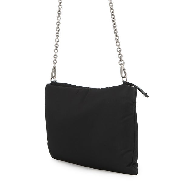 プラダ チェーンショルダーバッグ トライアングルロゴ ナイロン 1BF082 PRADA 黒