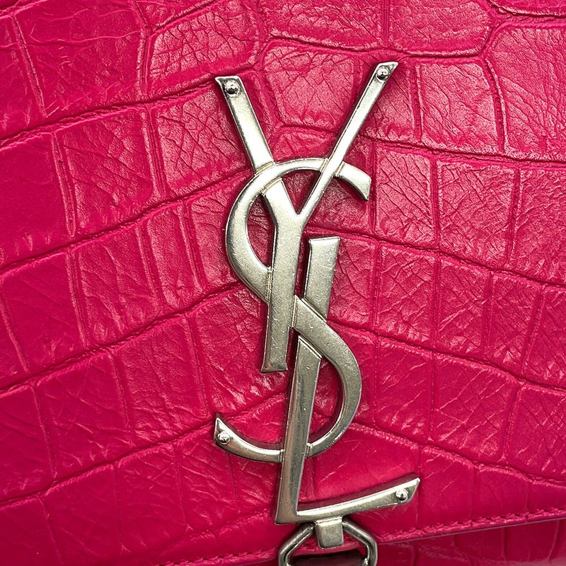 サンローランパリ ショルダーバッグ ケイト クロコ型押しレザー 354119 SAINT LAURENT PARIS