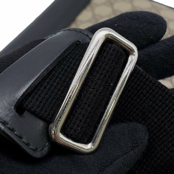 グッチ ショルダーバッグ GGスプリーム 473877 GUCCI メッセンジャーバッグ 黒