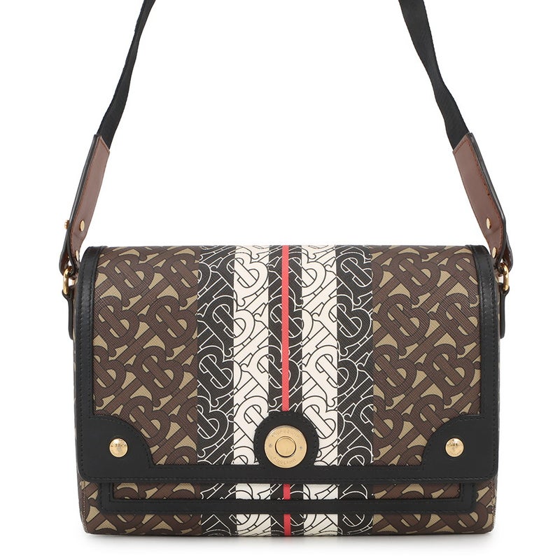 バーバリー ショルダーバッグ TBモノグラム ストライプ メッセンジャー PVC レザー 8031748 BURBERRY