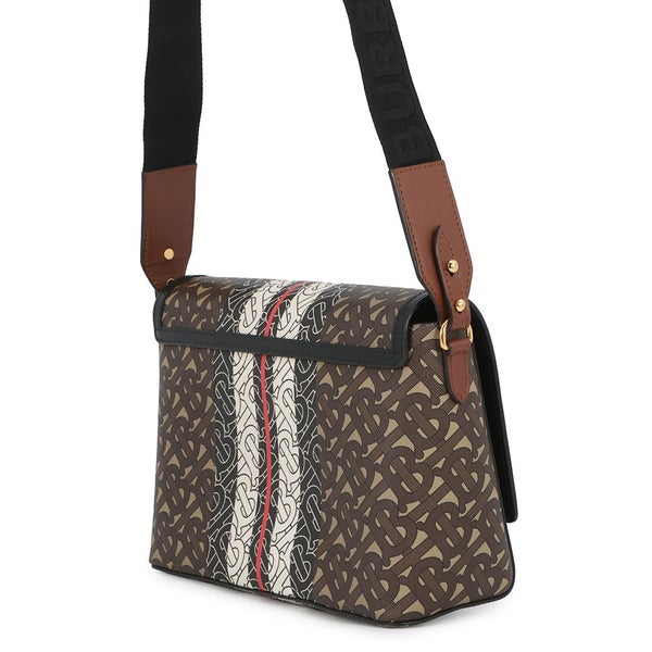 バーバリー ショルダーバッグ TBモノグラム ストライプ メッセンジャー PVC レザー 8031748 BURBERRY