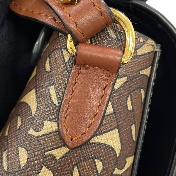 バーバリー ショルダーバッグ TBモノグラム ストライプ メッセンジャー PVC レザー 8031748 BURBERRY