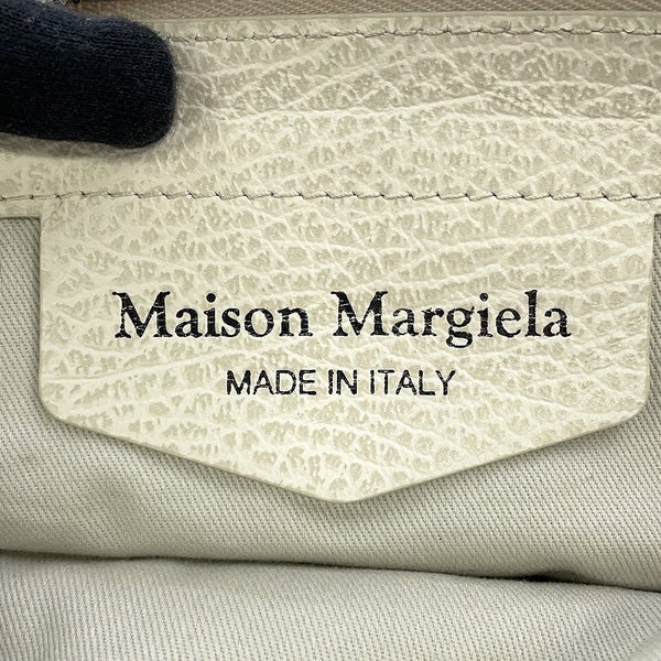 メゾンマルジェラ ハンドバッグ 5AC ミディアム レザー キャンバス S56WG0093 Maison Margiela 2way 白 セール品