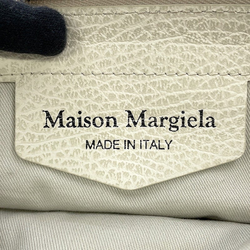 メゾンマルジェラ ハンドバッグ 5AC ミディアム レザー キャンバス S56WG0093 Maison Margiela 2way 白 セール品