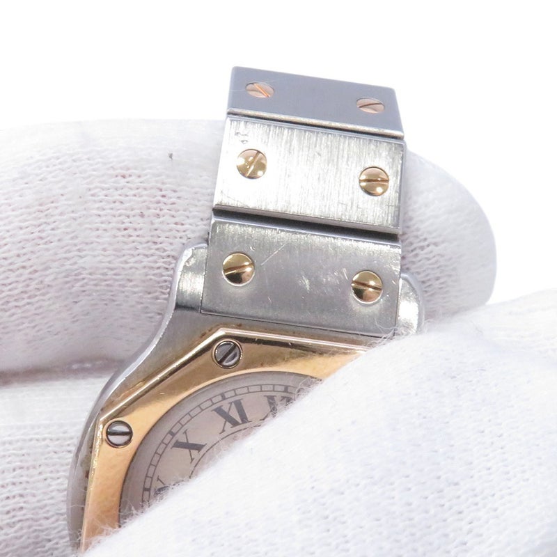 カルティエ サントスオクタゴン SM W2001683 Cartier 腕時計 アイボリー文字盤 クォーツ