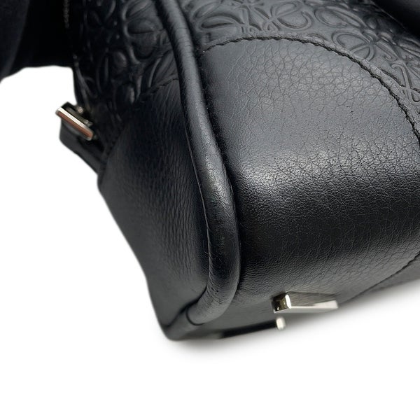 ロエベ ハンドバッグ リピートアナグラム アマソナ75 スモール レザー 301.55.L01 LOEWE 2wayショルダーバッグ 黒