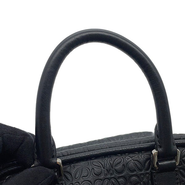 ロエベ ハンドバッグ リピートアナグラム アマソナ75 スモール レザー 301.55.L01 LOEWE 2wayショルダーバッグ 黒