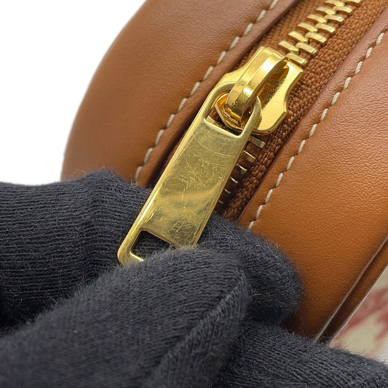セリーヌ ショルダーバッグ トリオンフ キャンバス/レザー 194332CS8 CELINE バッグ 白