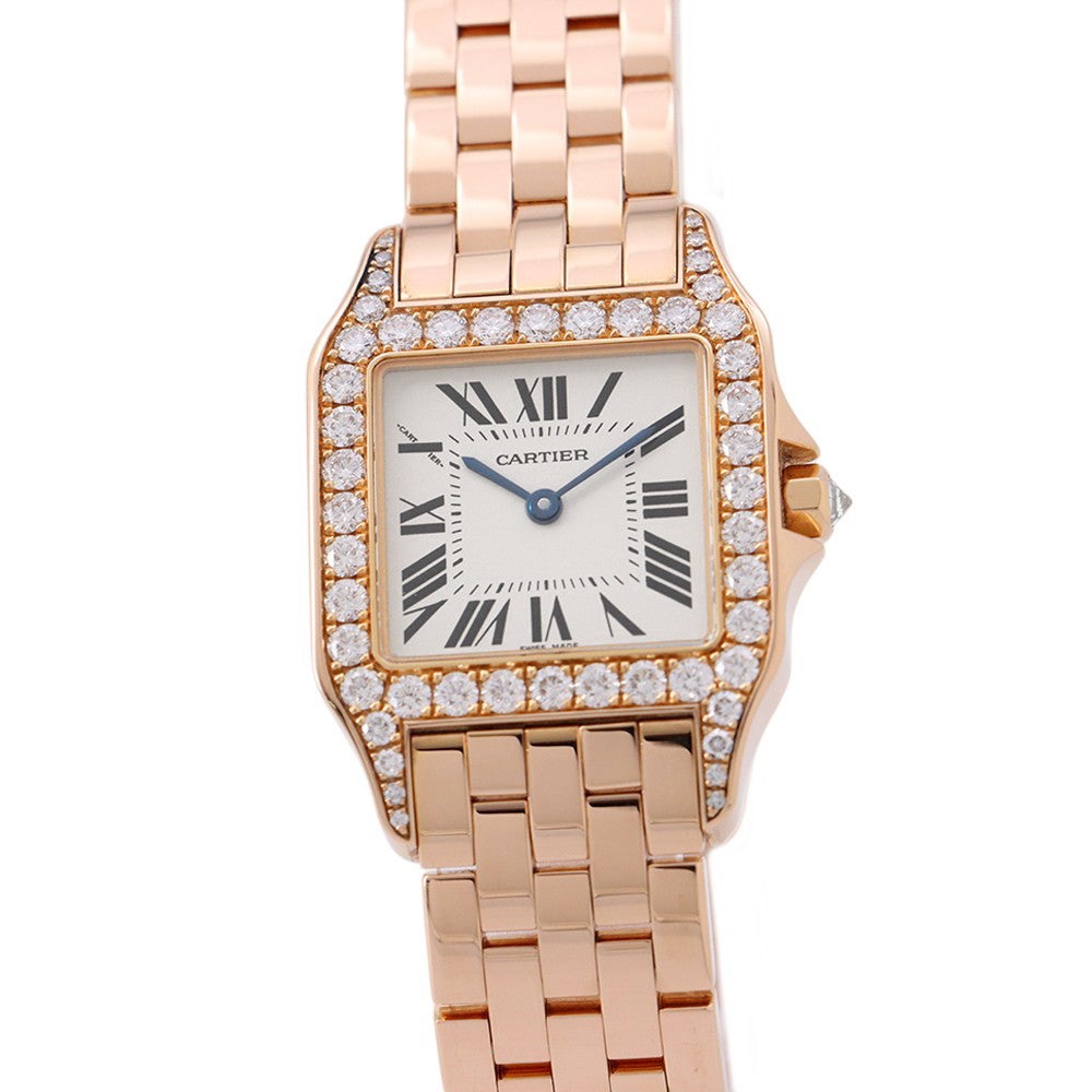 カルティエ サントス ドゥモワゼル LM ダイヤベゼル WF9007Z8 Cartier