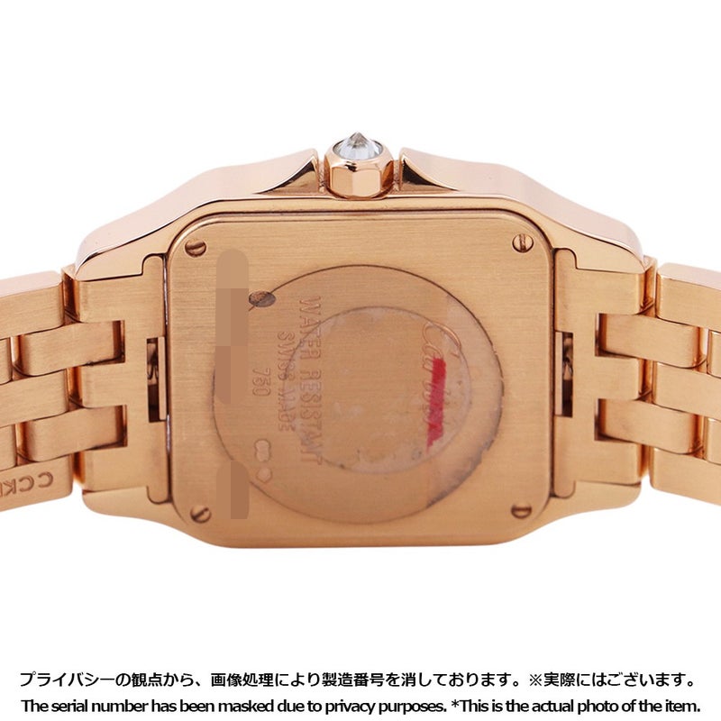 カルティエ サントス ドゥモワゼル LM ダイヤベゼル WF9007Z8 Cartier 腕時計 白文字盤 クォーツ