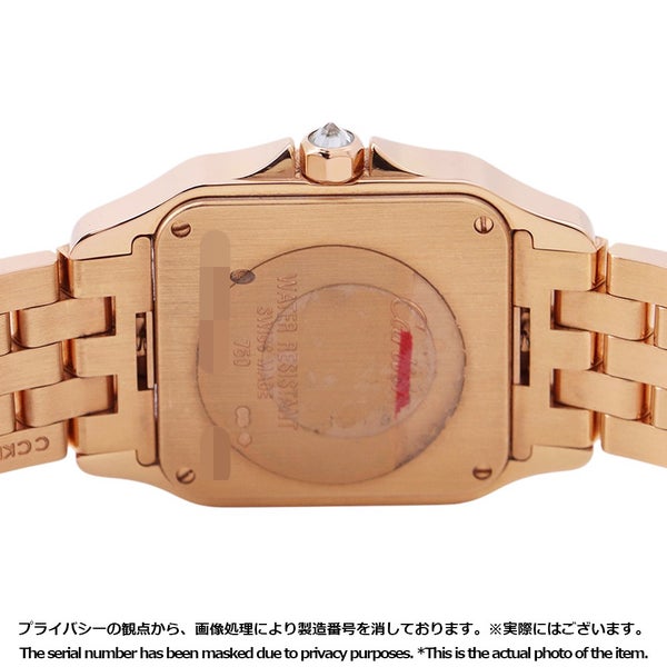カルティエ サントス ドゥモワゼル LM ダイヤベゼル WF9007Z8 Cartier 腕時計 白文字盤 クォーツ