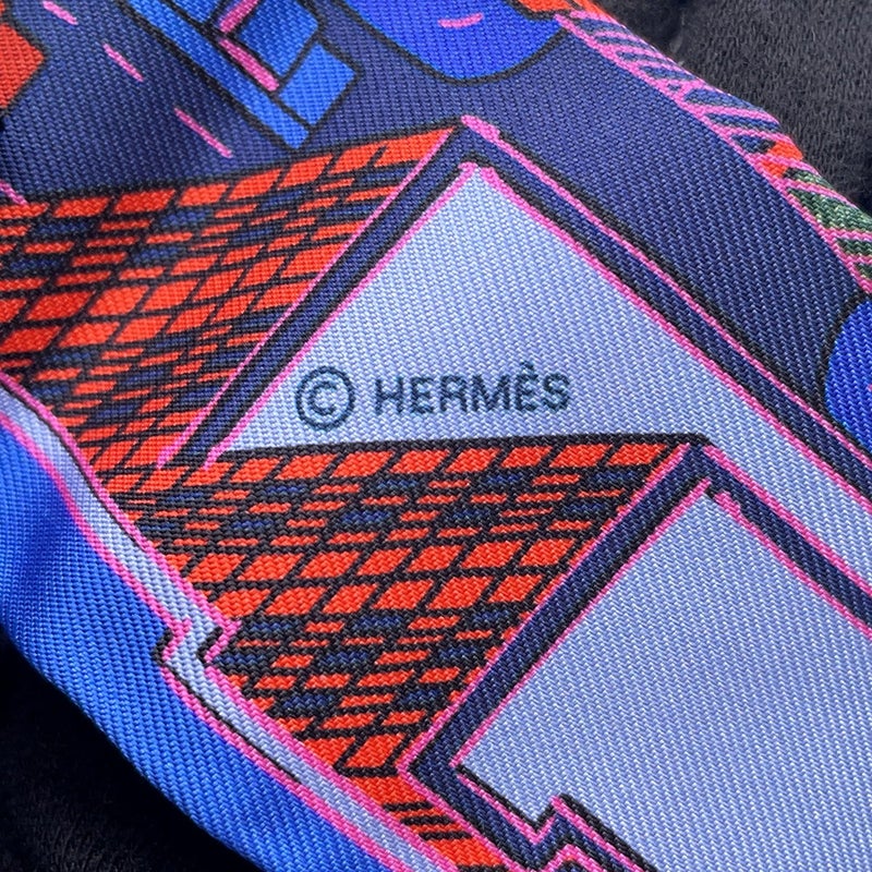 エルメス スカーフ ツイリー パンタン・シティ Pantin City HERMES シルクツイル 2023秋冬