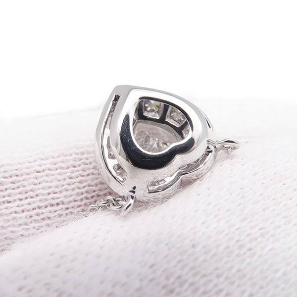 グラフ ネックレス アイコン ハートシェイプ ダイヤモンド ペンダント ダイヤ 中石0.50ct K18WGホワイトゴールド GIA鑑定書の写し
