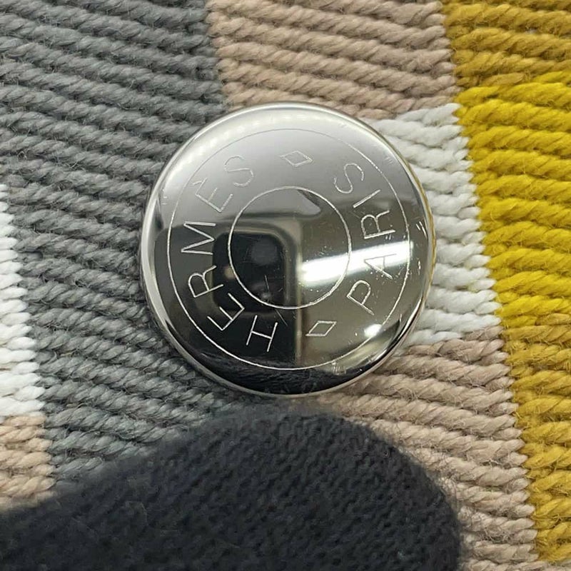 エルメス ポーチ ブリッド・ア・ブラックPM オ・カレ セージ/シルバー金具 キャンバス HERMES ポーチ