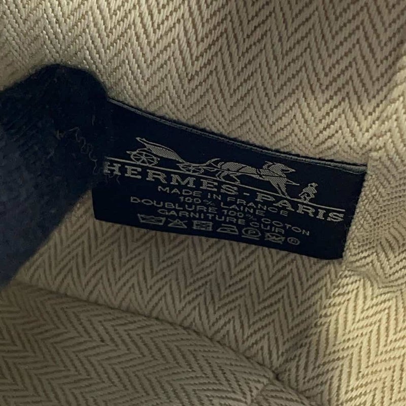 エルメス ポーチ ブリッド・ア・ブラックPM オ・カレ セージ/シルバー金具 キャンバス HERMES ポーチ