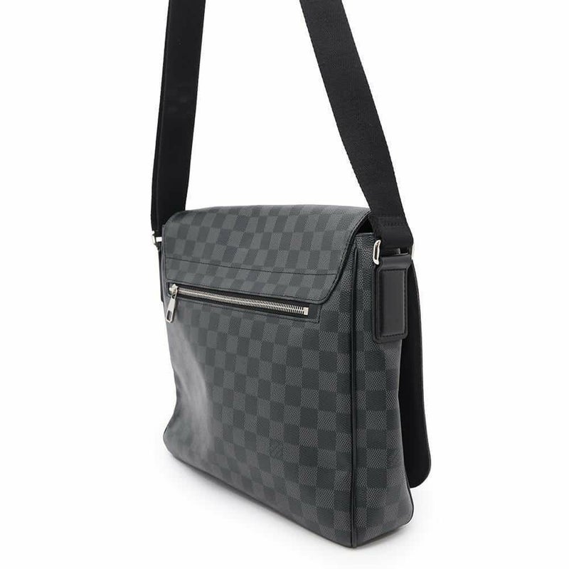 ルイヴィトン ショルダーバッグ ダミエ・グラフィット ディストリクトMM N41272 LOUIS VUITTON 黒 ブラック