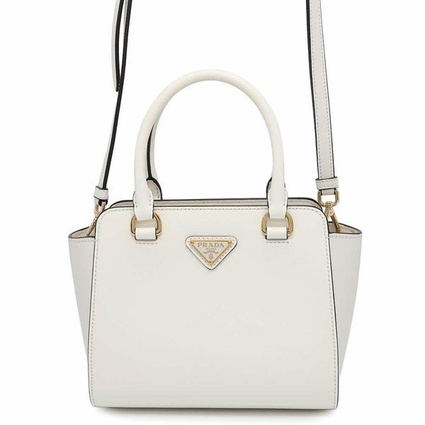 プラダ ハンドバッグ サフィアーノ ミニ 1BA380 PRADA バッグ ショルダーバッグ 白