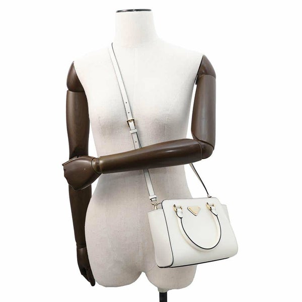 プラダ ハンドバッグ サフィアーノ ミニ 1BA380 PRADA バッグ ショルダーバッグ 白