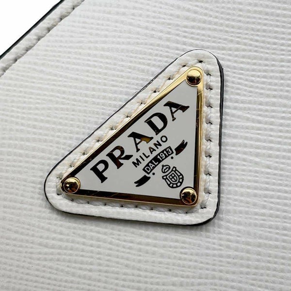 プラダ ハンドバッグ サフィアーノ ミニ 1BA380 PRADA バッグ ショルダーバッグ 白