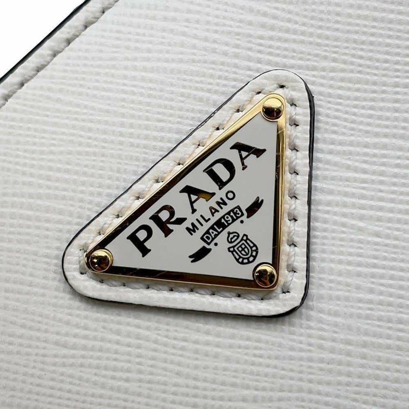 プラダ ハンドバッグ サフィアーノ ミニ 1BA380 PRADA バッグ ショルダーバッグ 白