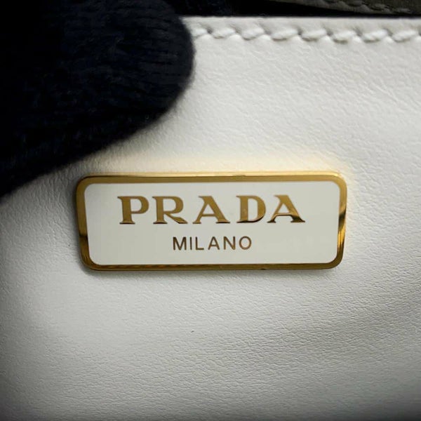 プラダ ハンドバッグ サフィアーノ ミニ 1BA380 PRADA バッグ ショルダーバッグ 白