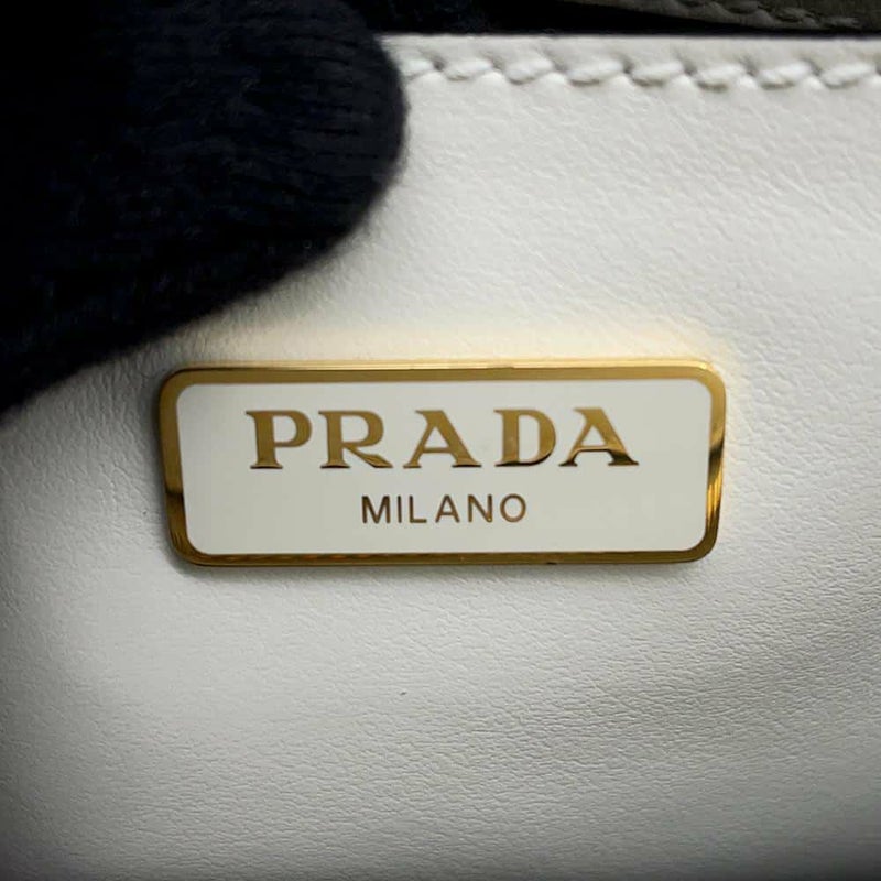 プラダ ハンドバッグ サフィアーノ ミニ 1BA380 PRADA バッグ ショルダーバッグ 白