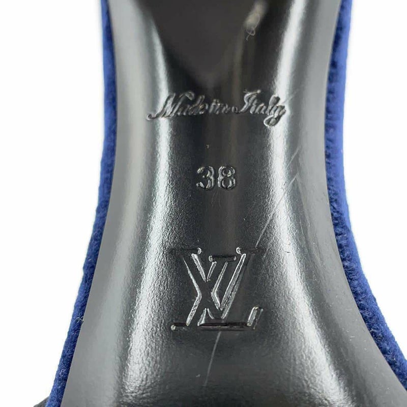 ルイヴィトン サンダル ベルベット シルエットライン バックストラップ サンダル レディースサイズ38 靴 パンプス