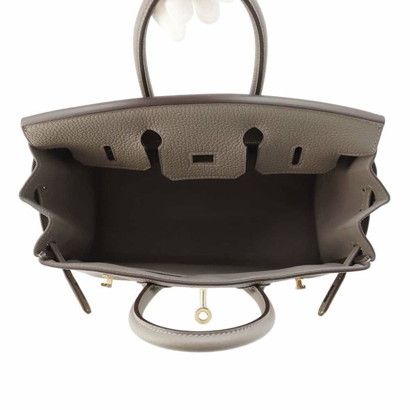 エルメス バーキン25 グリメイヤー/シャンパンゴールド金具 トゴ W刻印 HERMES Birkin ハンドバッグ