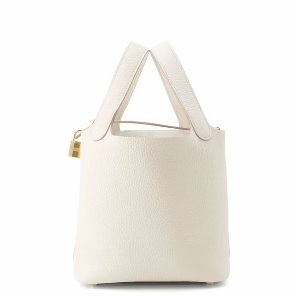 エルメス ハンドバッグ ピコタンロックPM ベトン/ゴールド金具 トリヨンクレマンス W刻印