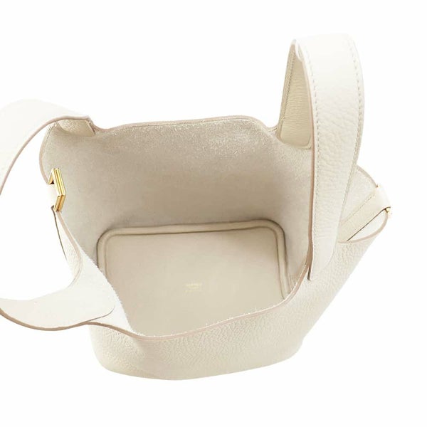 エルメス ハンドバッグ ピコタンロックPM ベトン/ゴールド金具 トリヨンクレマンス W刻印