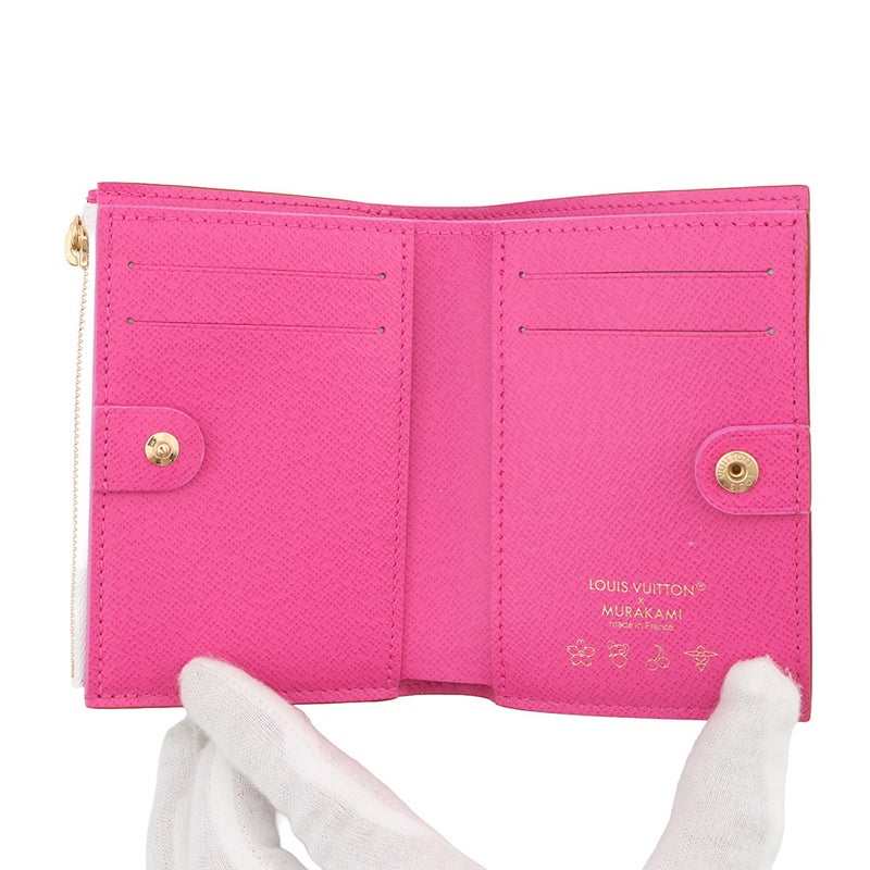 ルイヴィトン 二つ折り財布 モノグラム・マルチカラー LV×TM ポルトフォイユ・リサ M27736 LOUIS VUITTON 白 ホワイト