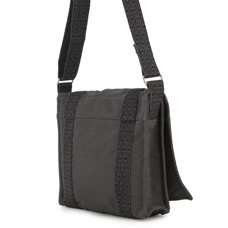 エルメス ショルダーバッグ エールライン バサスPM グレー/シルバー金具 キャンバス HERMES メンズ