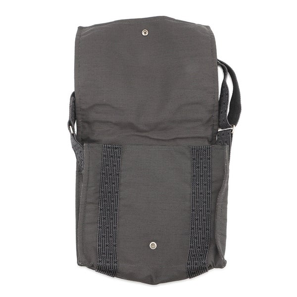 エルメス ショルダーバッグ エールライン バサスPM グレー/シルバー金具 キャンバス HERMES メンズ