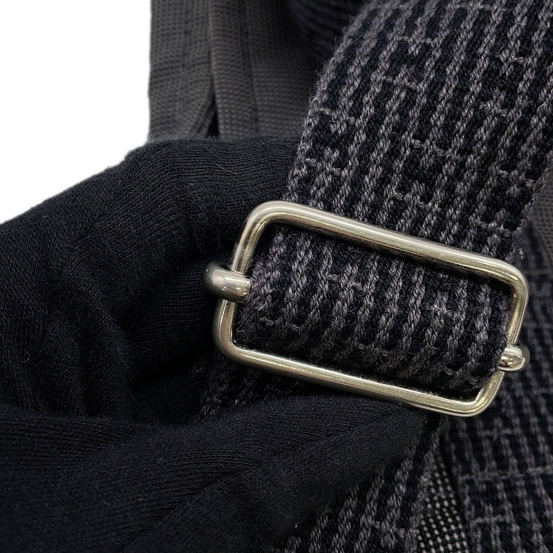 エルメス ショルダーバッグ エールライン バサスPM グレー/シルバー金具 キャンバス HERMES メンズ